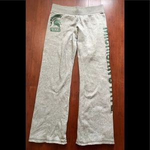 Victoria Secret Pink Michigan State Spartan pants